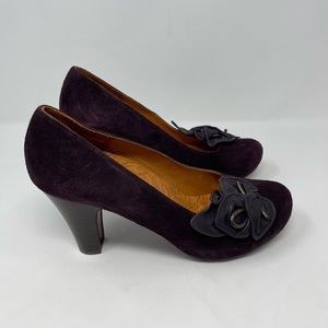 Chie Mihara Suede Leather Anthropologie Pumps size 39.5 EU size 9.5 US